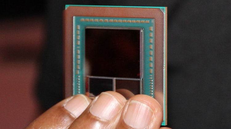 Фотография графического чипа Vega 10