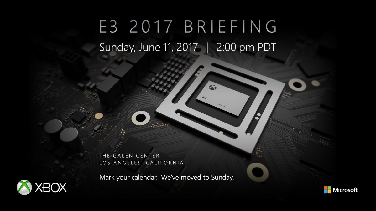 Конференция Xbox на E3 2017 пройдет 12 июня (По Москве)