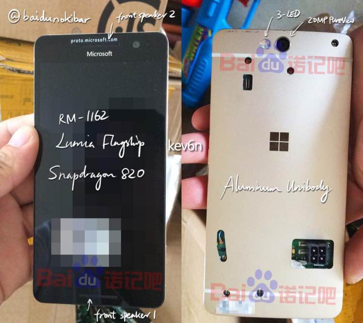 Утекла фотография отменённого смартфона Lumia 960