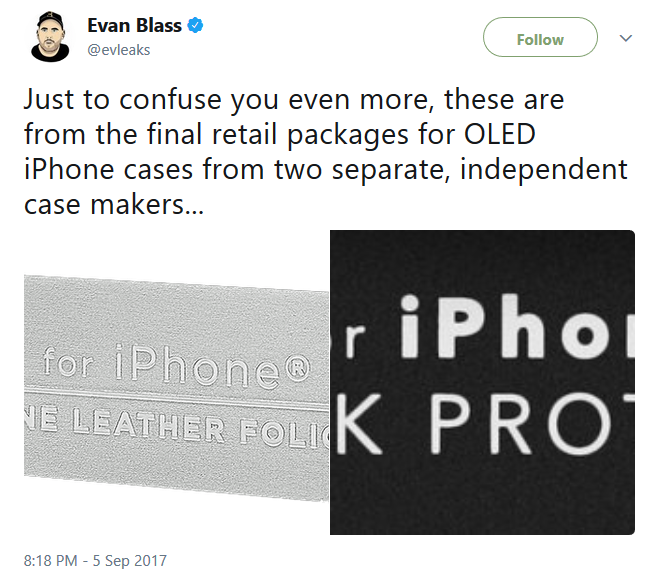 Эван Бласс подтвердил название юбилейного iPhone