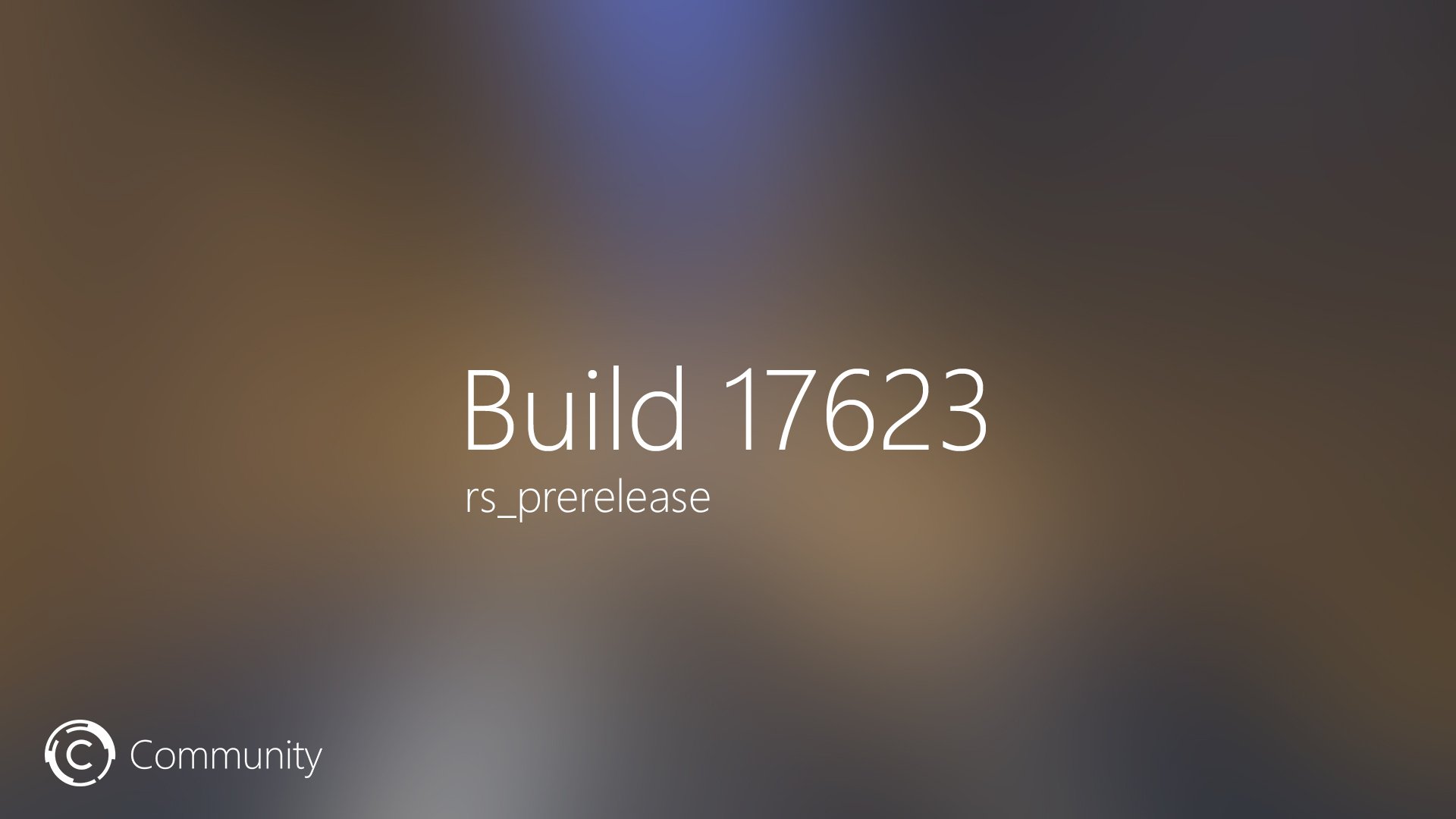 Анонс Windows 10 Build 17623 (Redstone 5)