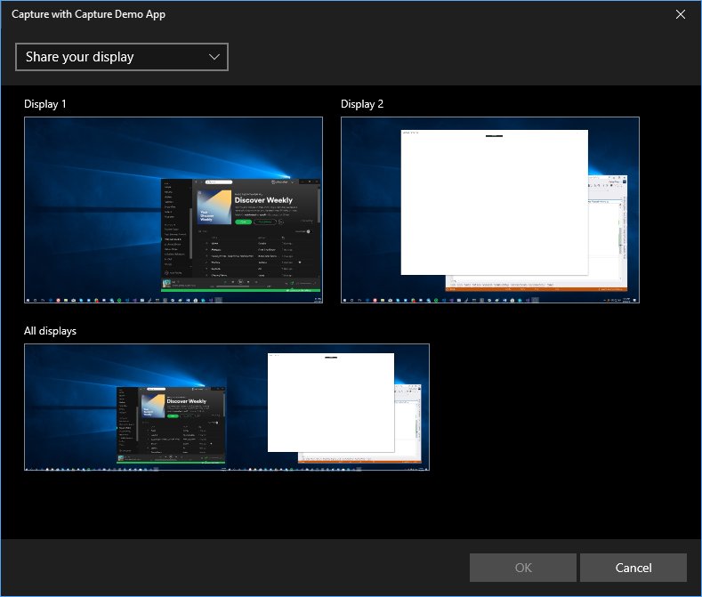 Windows 10 Spring Creators Update включает в себя Screen Capture API
