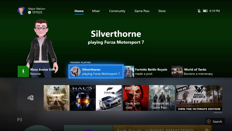 Инсайдерам доступна тестовая версия обновления 1810 для Xbox One