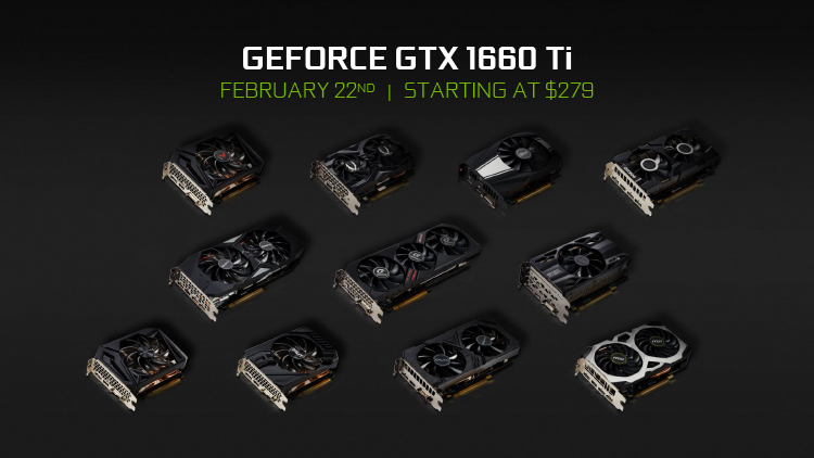 NVIDIA представила видеокарту GeForce GTX 1660 Ti