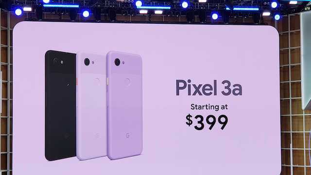 Google анонсировала смартфоны Pixel 3a и Pixel 3a XL