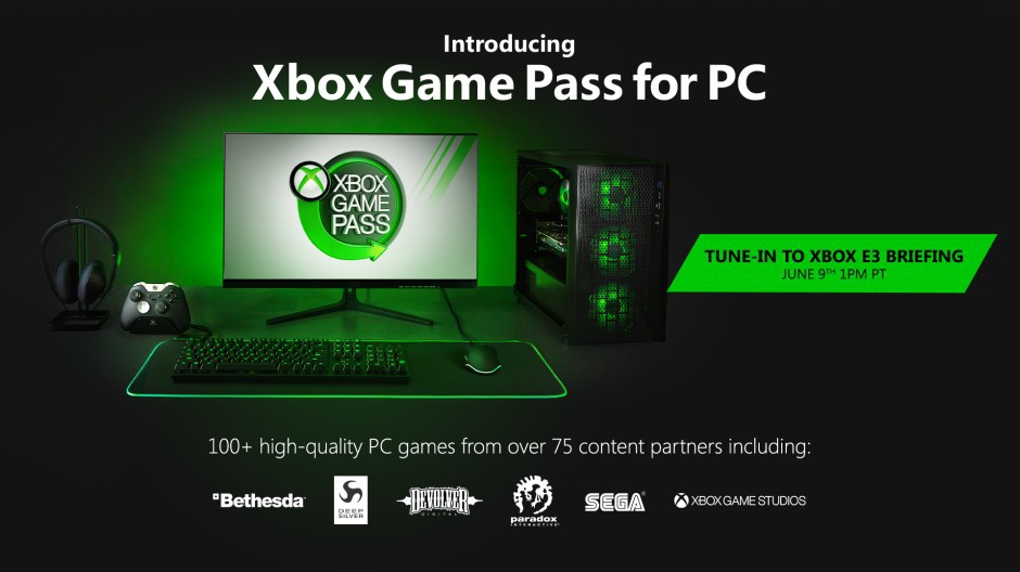 Microsoft анонсировала выход подписки Xbox Game Pass на ПК
