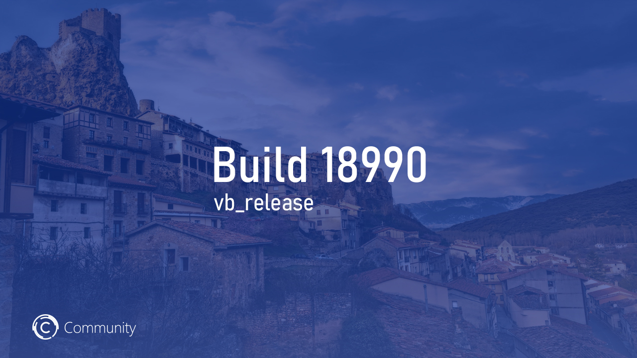 Анонс Windows 10 Insider Preview Build 18990 (Fast и Skip Ahead)