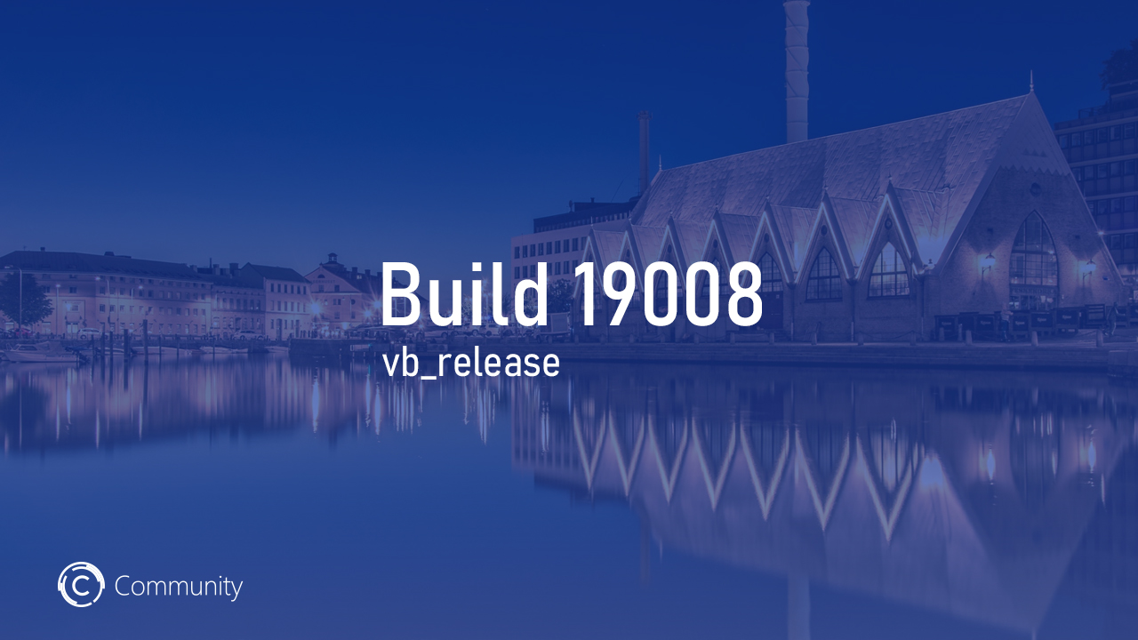 Выпущено накопительное обновление для Windows 10 20H1 Build 19008