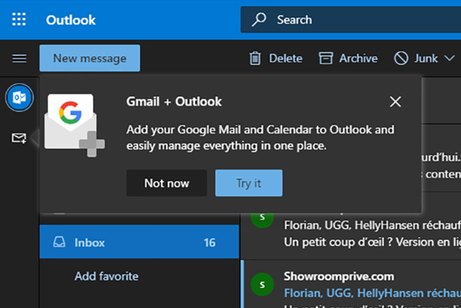 Microsoft интегрирует Gmail, Google Календарь и Google Drive в Outlook.com