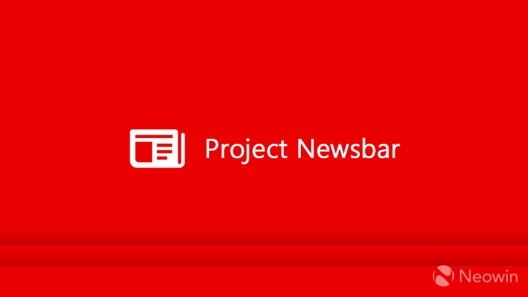 Приложение Project Newsbar обнаружено в Microsoft Store