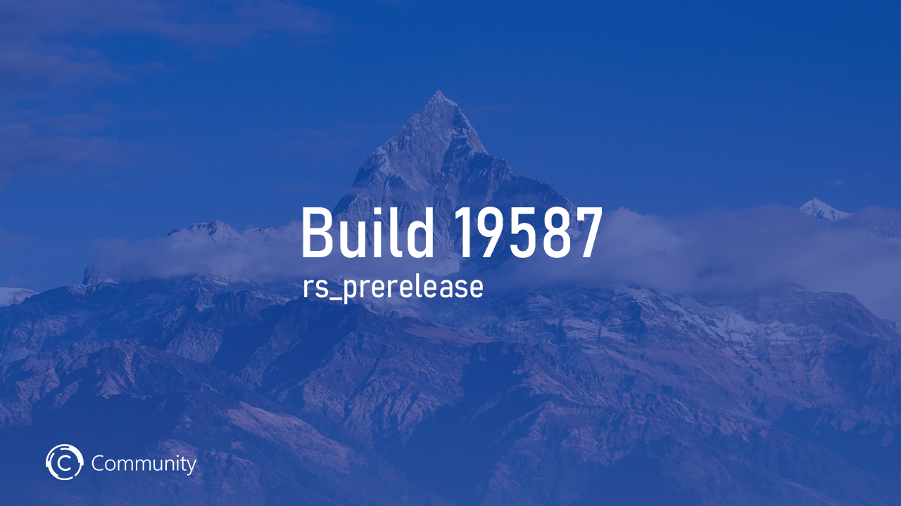 Анонс Windows 10 Insider Preview Build 19587 (Ранний доступ)