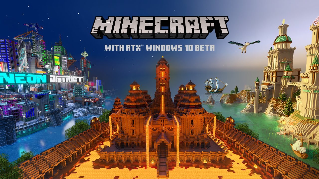 16 апреля в бета-версии Minecraft для Windows 10 появится трассировка лучей