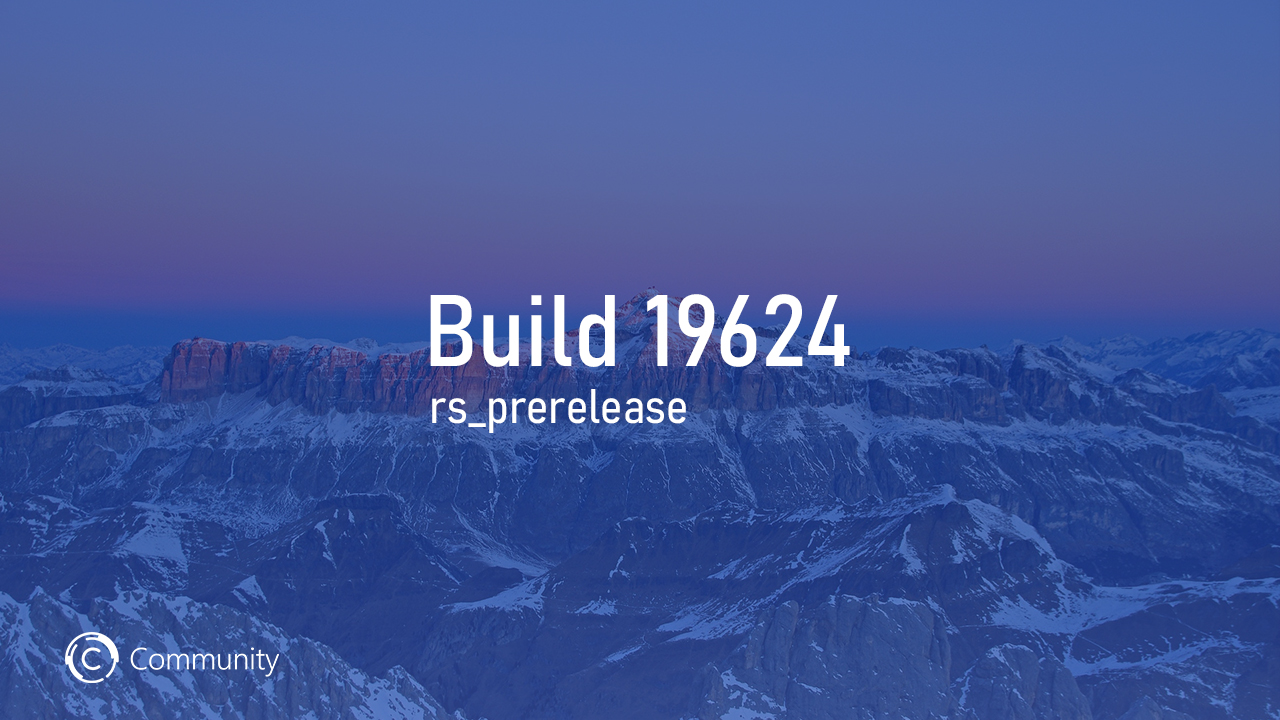 Анонс Windows 10 Insider Preview Build 19624 (Ранний доступ)