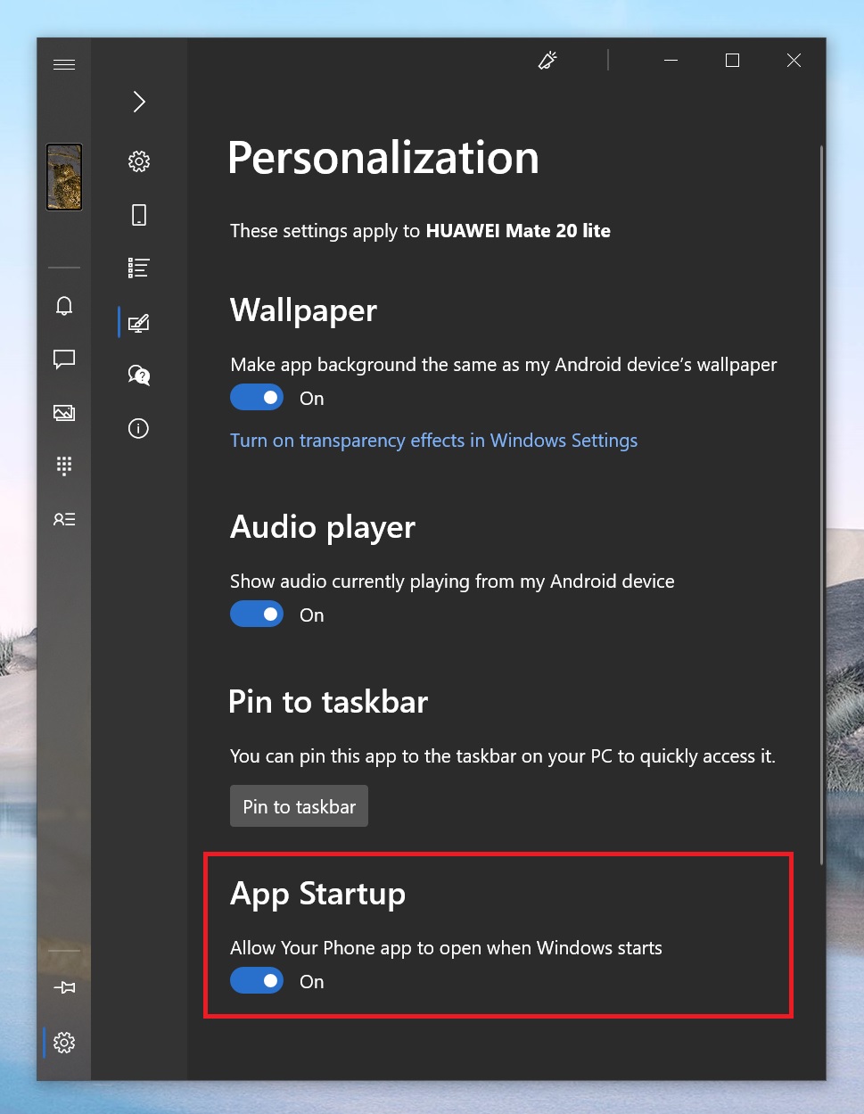 Приложение «Ваш телефон» для Windows 10 получило новые функции