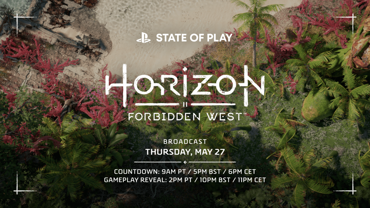 27 мая выйдет новый выпуск State of Play, посвящённый Horizon Forbidden West