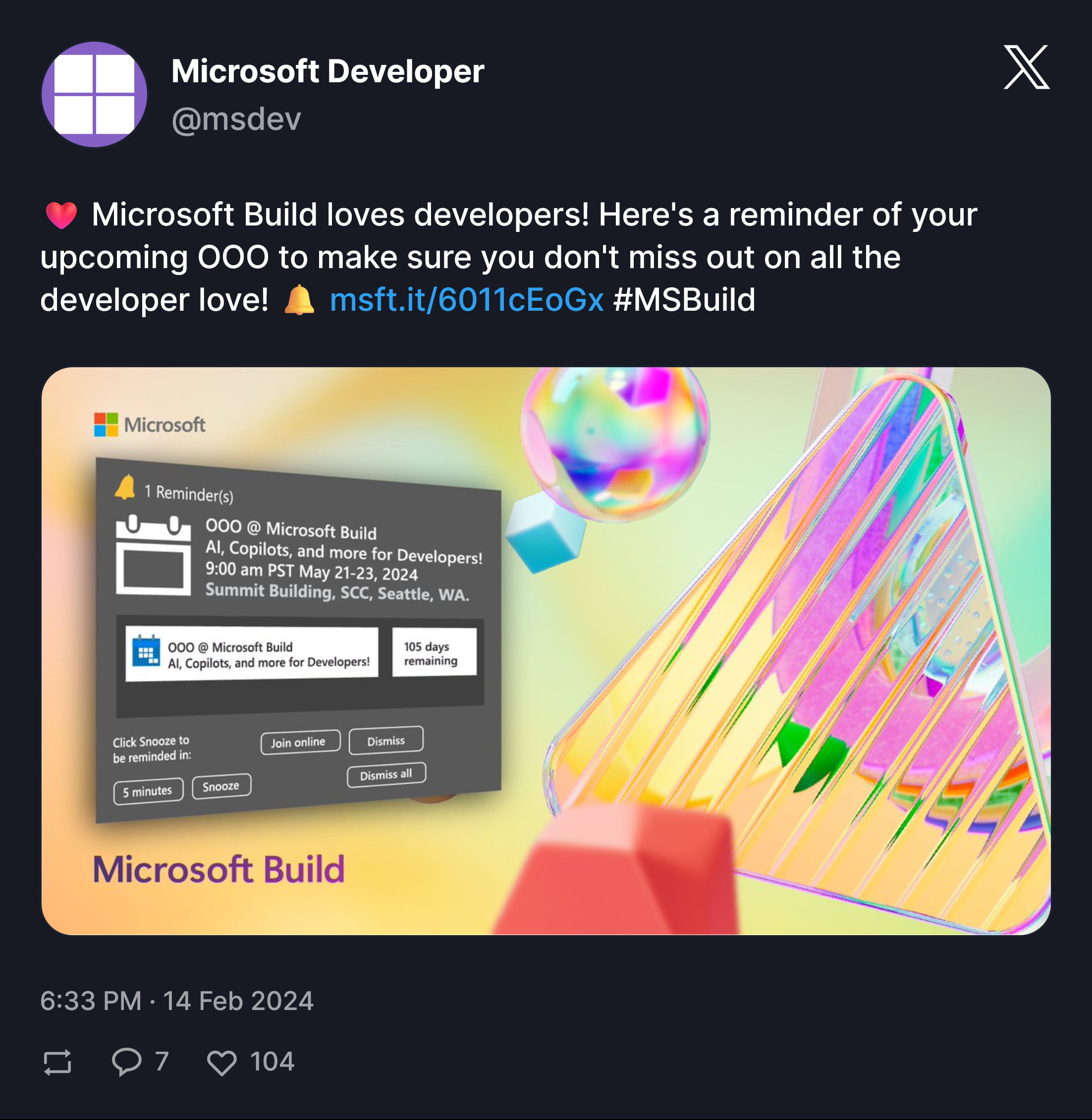 Официально Microsoft Build 2024 пройдёт с 21 по 23 мая » Community