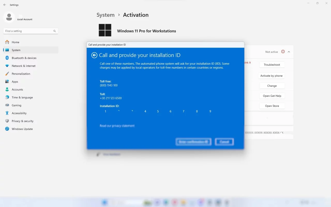 Microsoft отключила возможность активации Windows и других продуктов по телефону