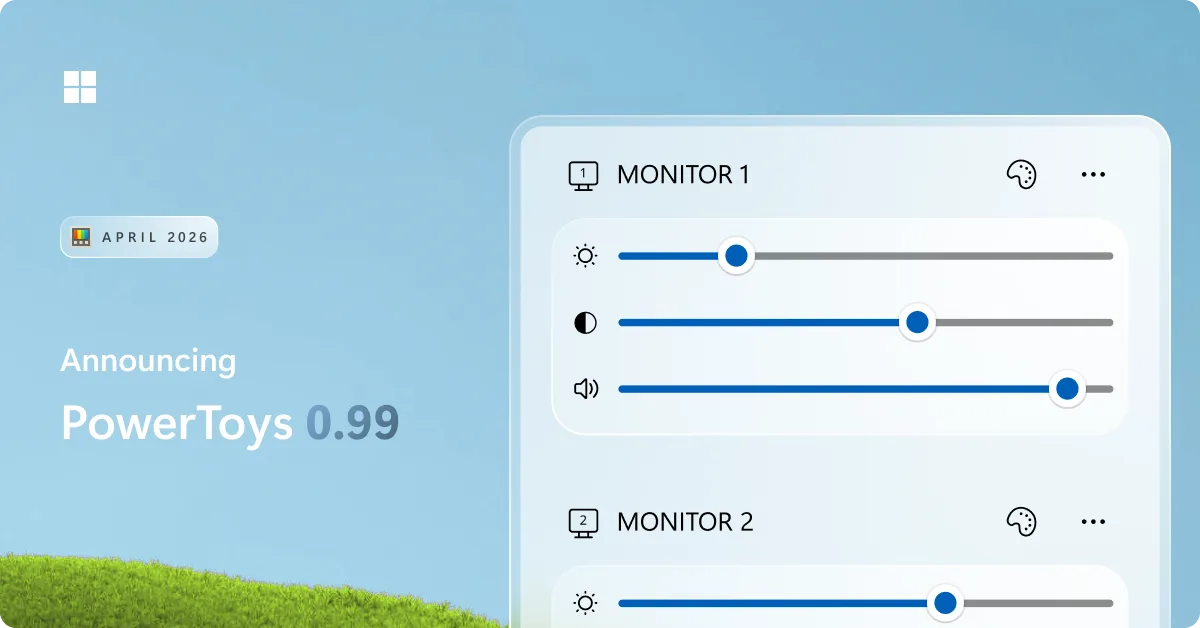 Вышел PowerToys 0.99: новые функции управления мониторами, Command Palette Dock и удобная работа с окнами