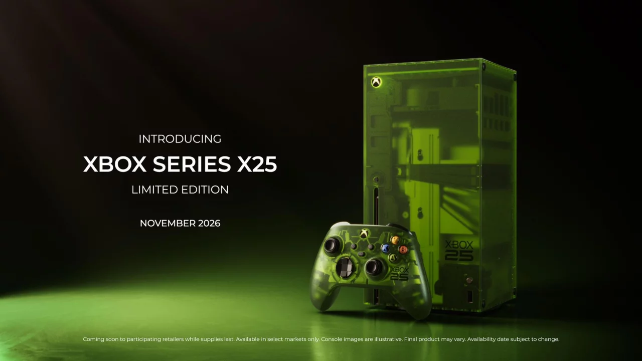 Microsoft представила полупрозрачный зеленый Xbox Series X в честь 25-летия бренда