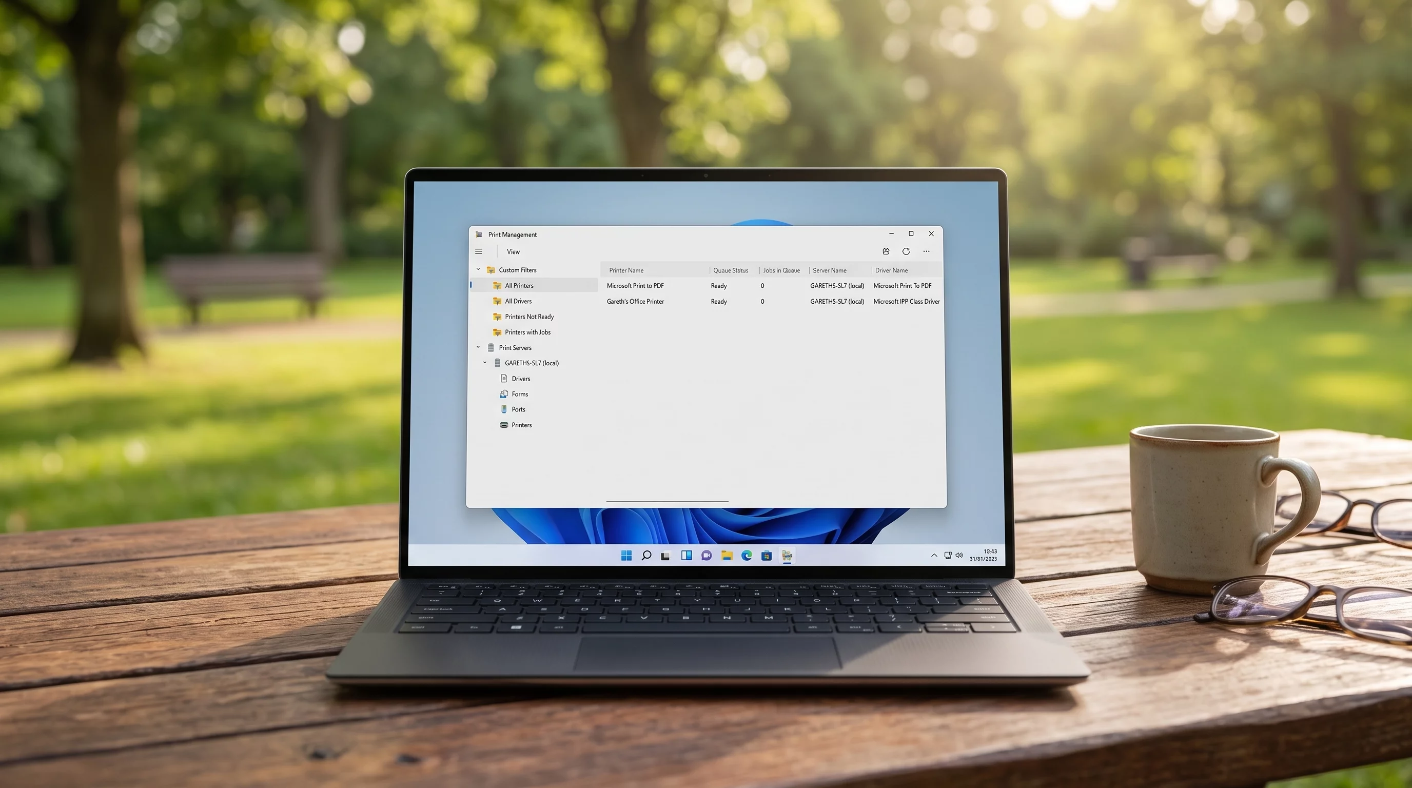 В Windows 11 обнаружено новое приложение «Управление печатью» на базе ...
